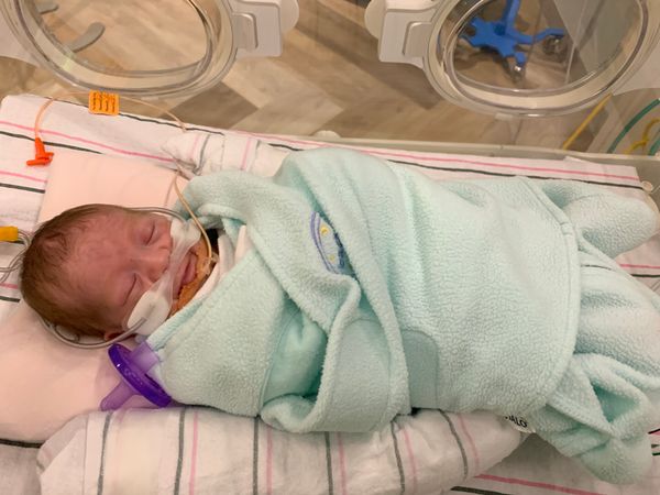 Jan 17: 32 weeks Leo makes smile faces